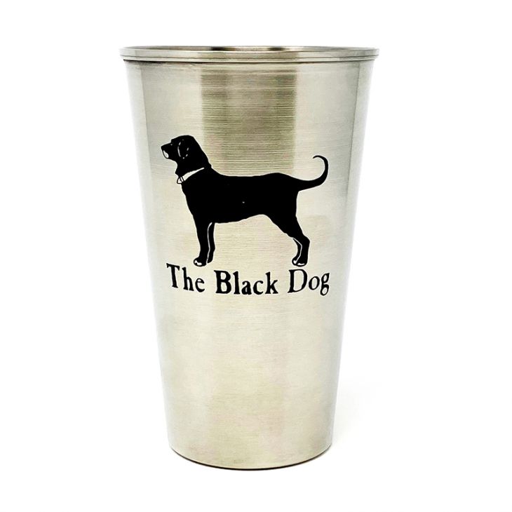 16 oz Custom Metal Pint with a one-color imprint main image